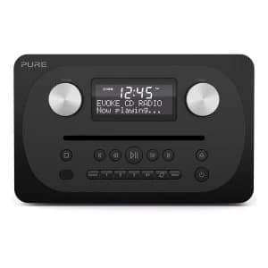 Image of EVOKE CD4 BLACK All In One DABFM Music System with CD and Bluetooth in Black