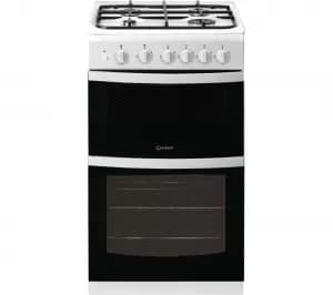 Image of Indesit ID5G00KCW Double Oven Gas Cooker
