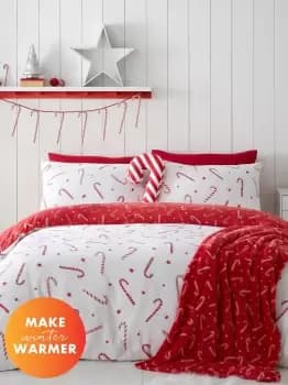Image of 'Christmas Candy Cane' Duvet Cover Set