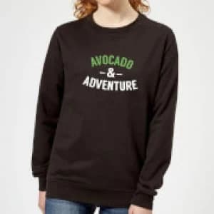 Image of Avocado and Adventure Womens Sweatshirt - Black - 3XL