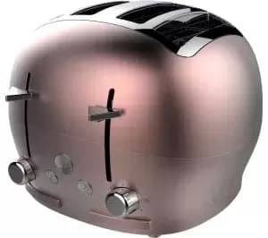 Image of The Funky Appliance Company FT01ROSEGOLD 4 Slice Toaster