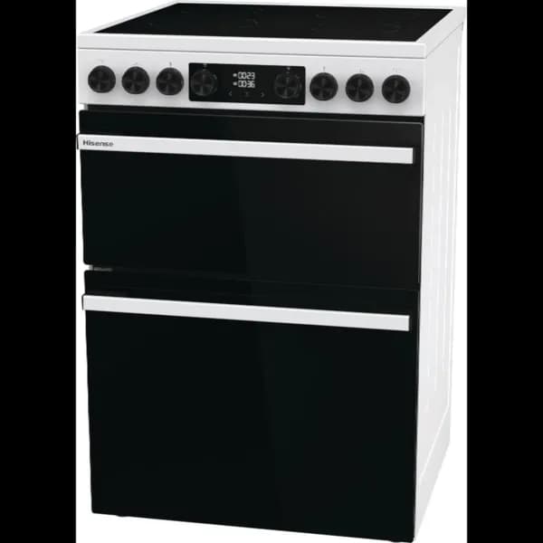 Image of Hisense Hi6 Max HDCEC6C20W 60cm Electric Cooker with Ceramic Hob - White - A Rated