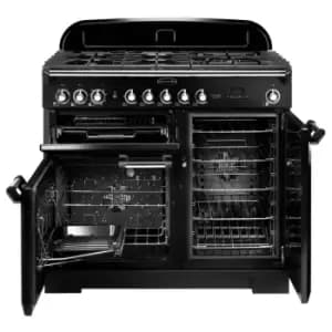 Image of Rangemaster CDL100DFFSB/C CLASSIC DELUXE 100cm Dual Fuel Cooker, Stone Blue