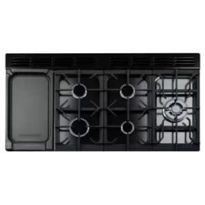 Image of Rangemaster CDL110DFFCB/C CLASSIC DELUXE 110cm Dual Fuel Cooker, Charcoal Black