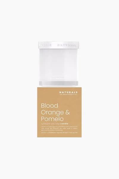 Image of Aromatherapy Co Naturals Blood Orange and Pomelo Jar Candle White