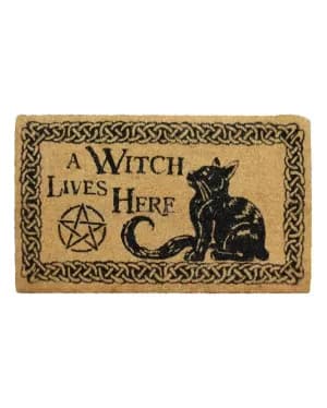 Image of A Witch Lives Here Doormat