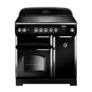 Image of Rangemaster CLA90ECBLC 117420 CLASSIC 90cm Ceramic Range Cooker BlackChrome