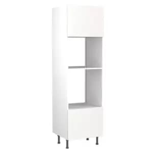 Image of KitchenKIT Slab 60cm Oven and Microwave Unit - Gloss White