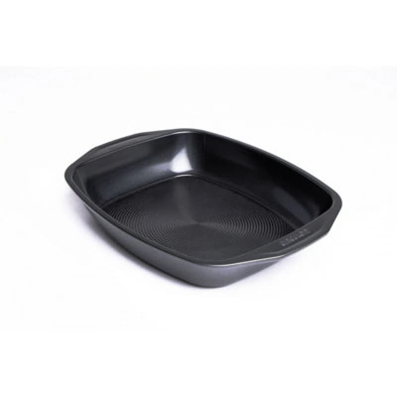 Image of Circulon Black 'Ultimum BW' Rectangular Steel Non Stick Roaster - 15.5 x 12" Black