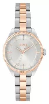 Image of BOSS 1502727 Sage (32mm) Silver Dial / Two Tone Rose Gold Watch