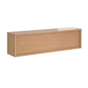 Image of Denver reception straight top unit 1600mm - beech