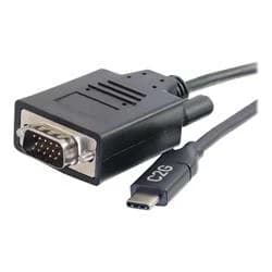 Image of 2.7m (9ft) USB C to VGA Adapter Cable - Video Adapter - Black