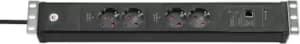 Image of Brennenstuhl 1156057984 power extension 3m 4 AC outlet(s) Black