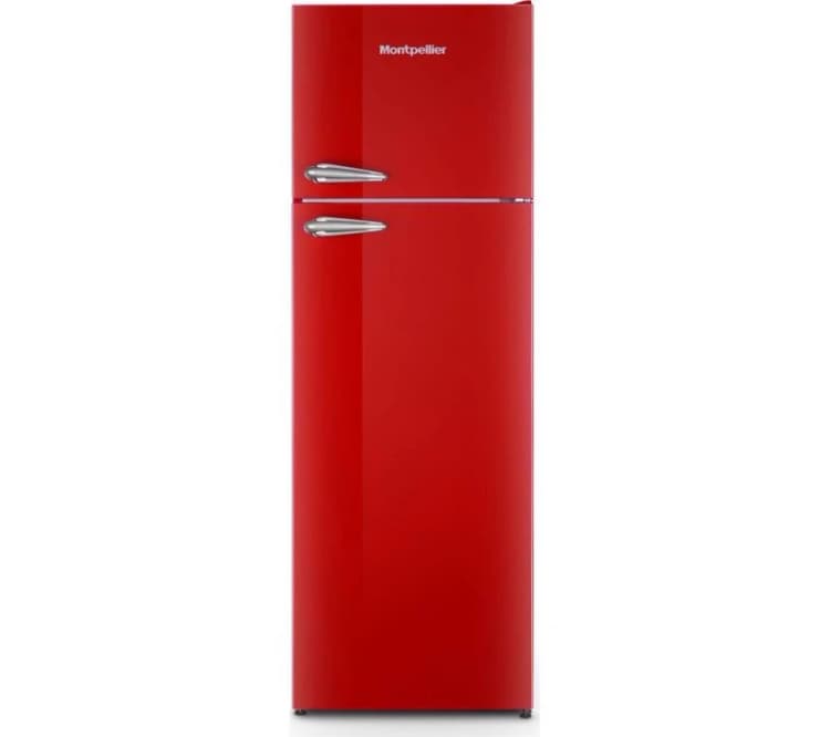 Image of Montpellier Retro MAB346ER 80/20 Fridge Freezer - Red, Red 5060617984495