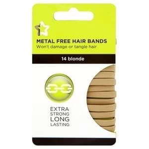 Image of Superdrug Hair Bands Blonde Large x14