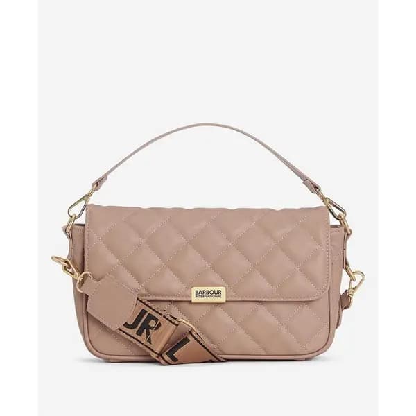 Image of Barbour International Soho Quilted Crossbody Bag - Cream One Size