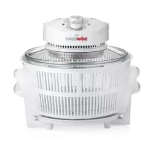 Image of JML Halowave 1400W 10.5L Countertop Halogen Oven - White