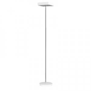 Image of Alba Fluosquare Floor Lamp White FLUOSQUAREBCUK