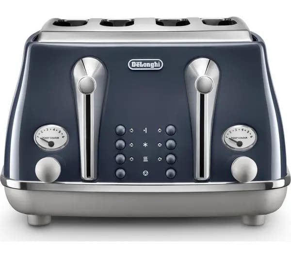Image of DeLonghi Icona Capitals CTOC4003.BL 4 Slice Toaster