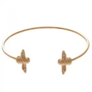 Image of 3D Bee Double Gold Bangle