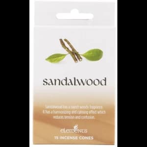 Image of 12 Packs of Elements Sandalwood Incense Cones