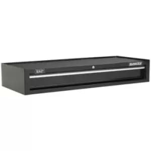 Image of 1030 x 440 x 170mm BLACK 1 Drawer MID-BOX Tool Chest Lockable Storage Cabinet