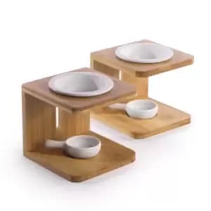 Image of Bamboo Essential Oil Burner - Set of 2 M&W