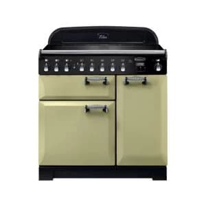 Image of Rangemaster ELA90EIOG Elan Deluxe Induction 90cm Range Cooker Olive Green