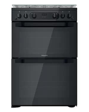 Image of Hotpoint Amelia HDM67G0CCB Double Oven Gas Cooker