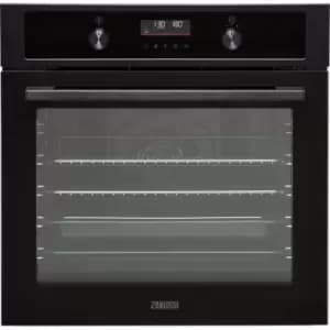 Image of Zanussi ZOHNA7KN Built In Electric Single Oven - Black - A+ Rated