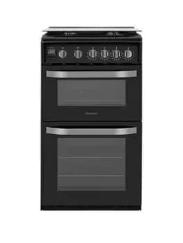 Image of Hotpoint Hd5G00Ccbk 50Cm Gas Cooker - Black