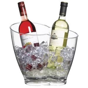 Image of BarCraft Acrylic 2 Bottles Drinks Holder Cooler