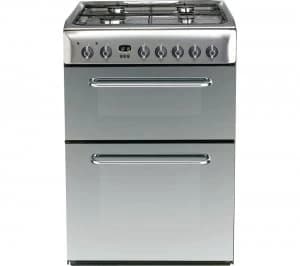 Image of Indesit KDP60SES Gas Hob Double Oven Dual Fuel Cooker