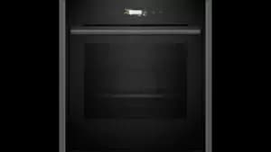 Image of Neff B54CR71G0B N70 Slide and Hide Built-In Electric Single Oven Graphite Grey