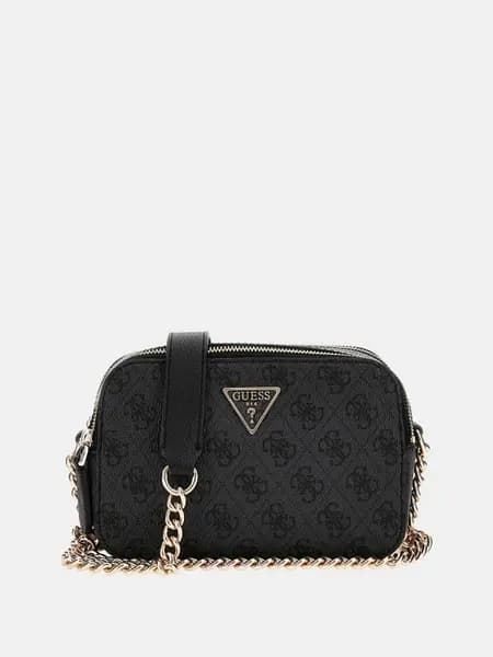 Image of Guess Noelle 4G Logo Mini Crossbody Bag 14740552 Grey