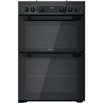 Image of Hotpoint Amelia HDM67G0CMB Double Oven Gas Cooker