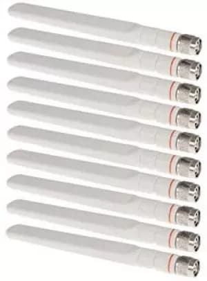 Image of Cisco 2.4 Ghz 2dbi/5 Ghz 4 Dbi Dipole - Ant. White Rp-tnc