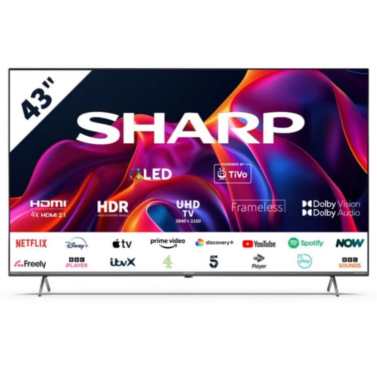 Image of Sharp 43" 4T-C43GM6245KS Smart 4K Ultra HD Quantum Dot TV