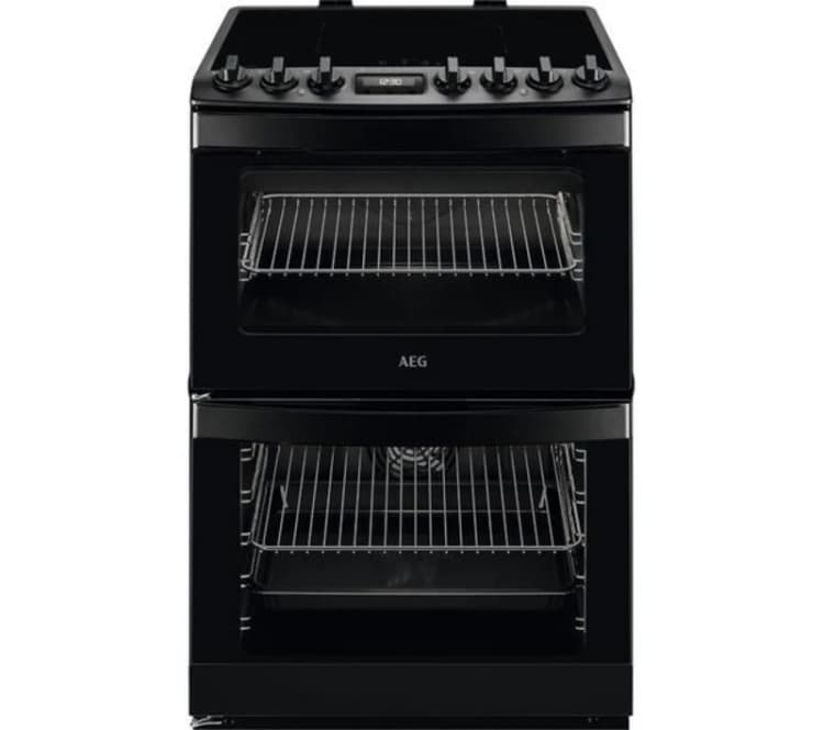Image of AEG 6000 SteamBake CIB6743MCB 60cm Electric Cooker with - Black - A Rated
