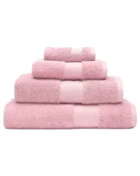 Image of Cotton Traders 2 Pack Pima Face Cloths in Pink