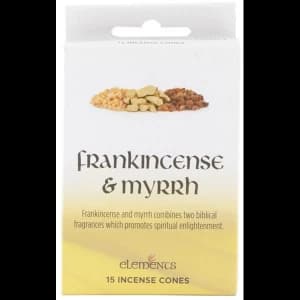 Image of 12 Packs of Elements Frankincense and Myrrh Incense Cones