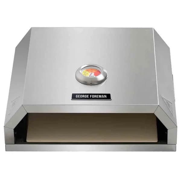 Image of George Foreman GFPO1SSPC BBQ Grill Top Pizza Oven w/ Paddle GFPO1SSPC