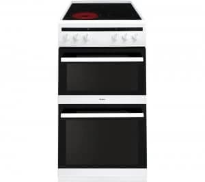 Image of Amica AFC5100WH Double Oven Ceramic Hob Electric Cooker