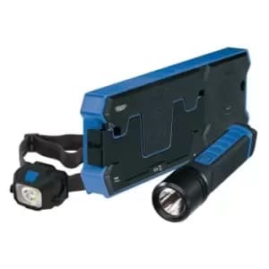 Image of 08318 Wireless/USB Rechargeable Torch Kit with Dual Charging Pad - Draper