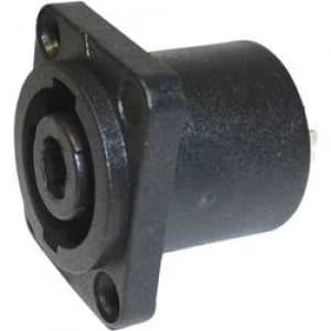 Image of Audio jack Sleeve socket straight pins Number of pins 4 Black Cliff FM1270