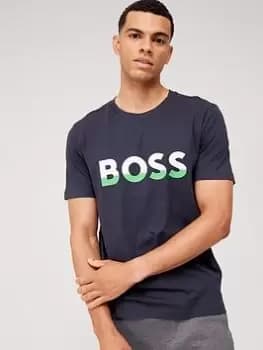 Image of BOSS 1 Logo T-Shirt, Dark Blue Size M Men