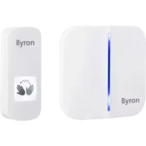 Image of Byron Touch Free Doorbell Portable Set in White