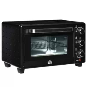 Image of HOMCOM 800-085V70 1400W Mini Oven 21L Countertop Electric Grill - Black