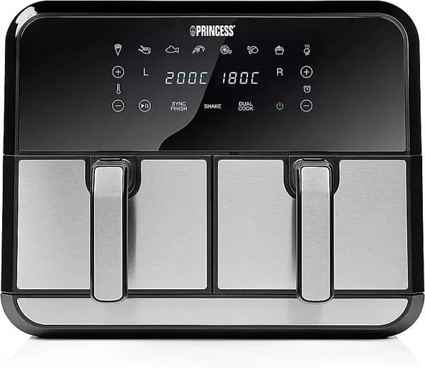 Image of Princess 182074 1700W 8L Dual basket Air Fryer