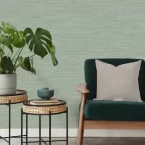 Image of Akina Texture Sage Wallpaper Green